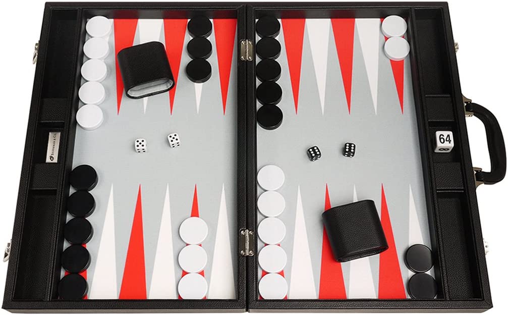 Silverman & Co 19-inch Premium Backgammon Set